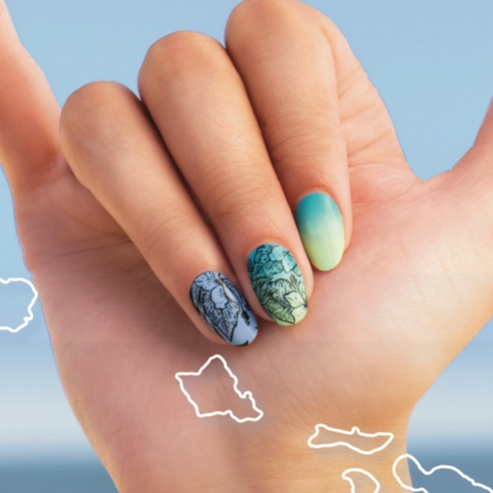 *Retired* Color Street: Haku Lei | Floral Hibiscus Summer Beach Clear Overlay - Picture 10 of 12